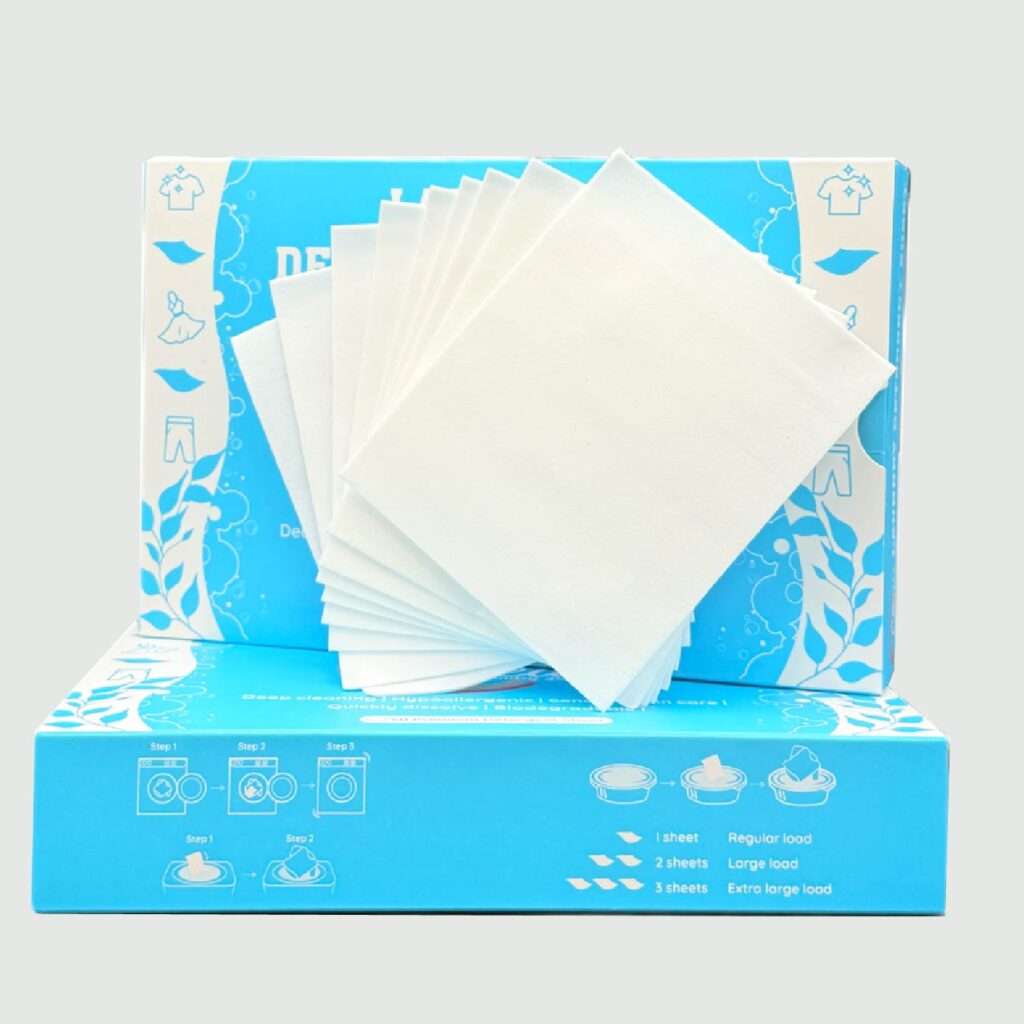 CLean Laundry Detergent sheet