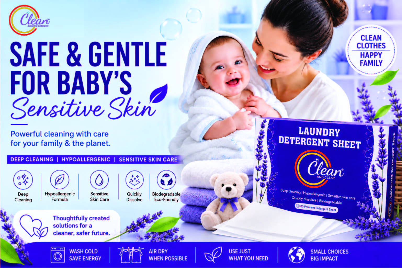 Laundry Detergent for Babies With Sensitive Skin
